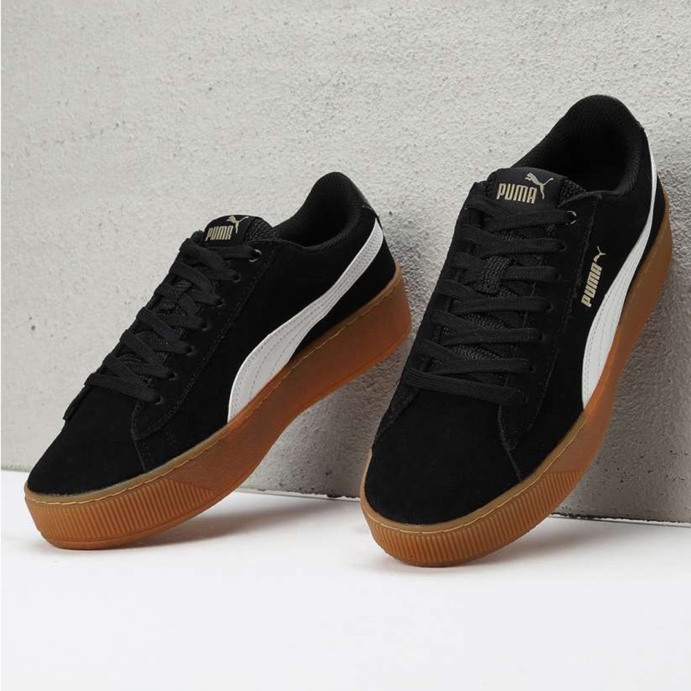 Puma Suede Vikky Platform Black Gum 383559